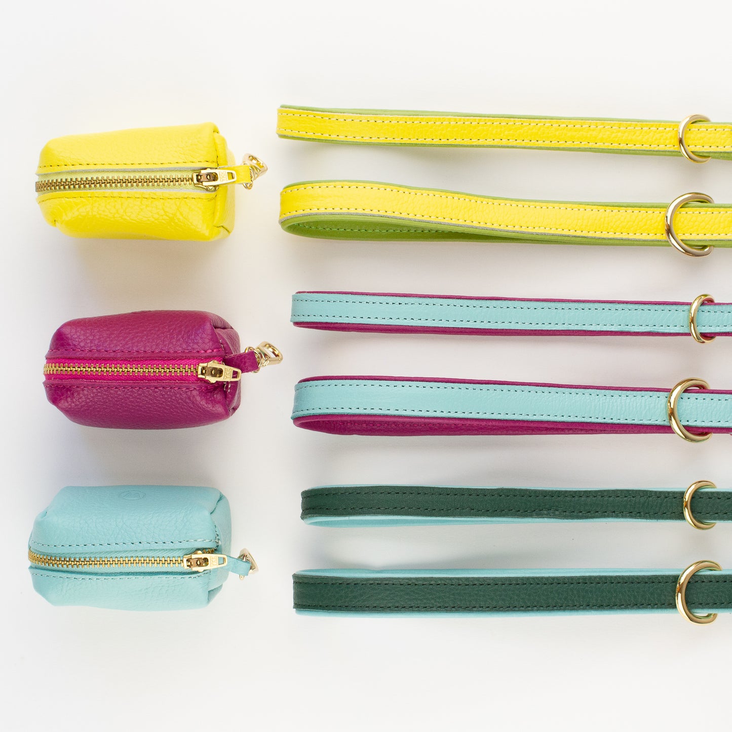 Leather dog poo bags Willow Walks