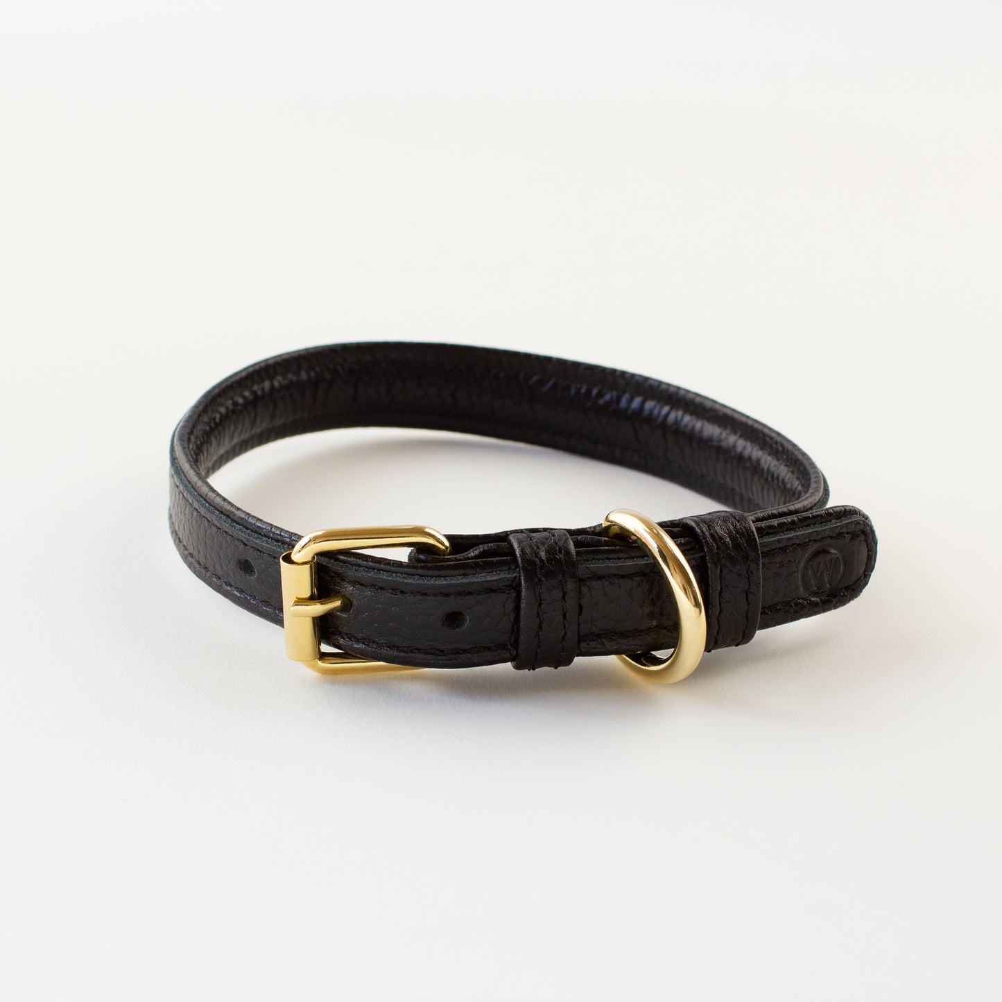 Black leather collar Willow Walks