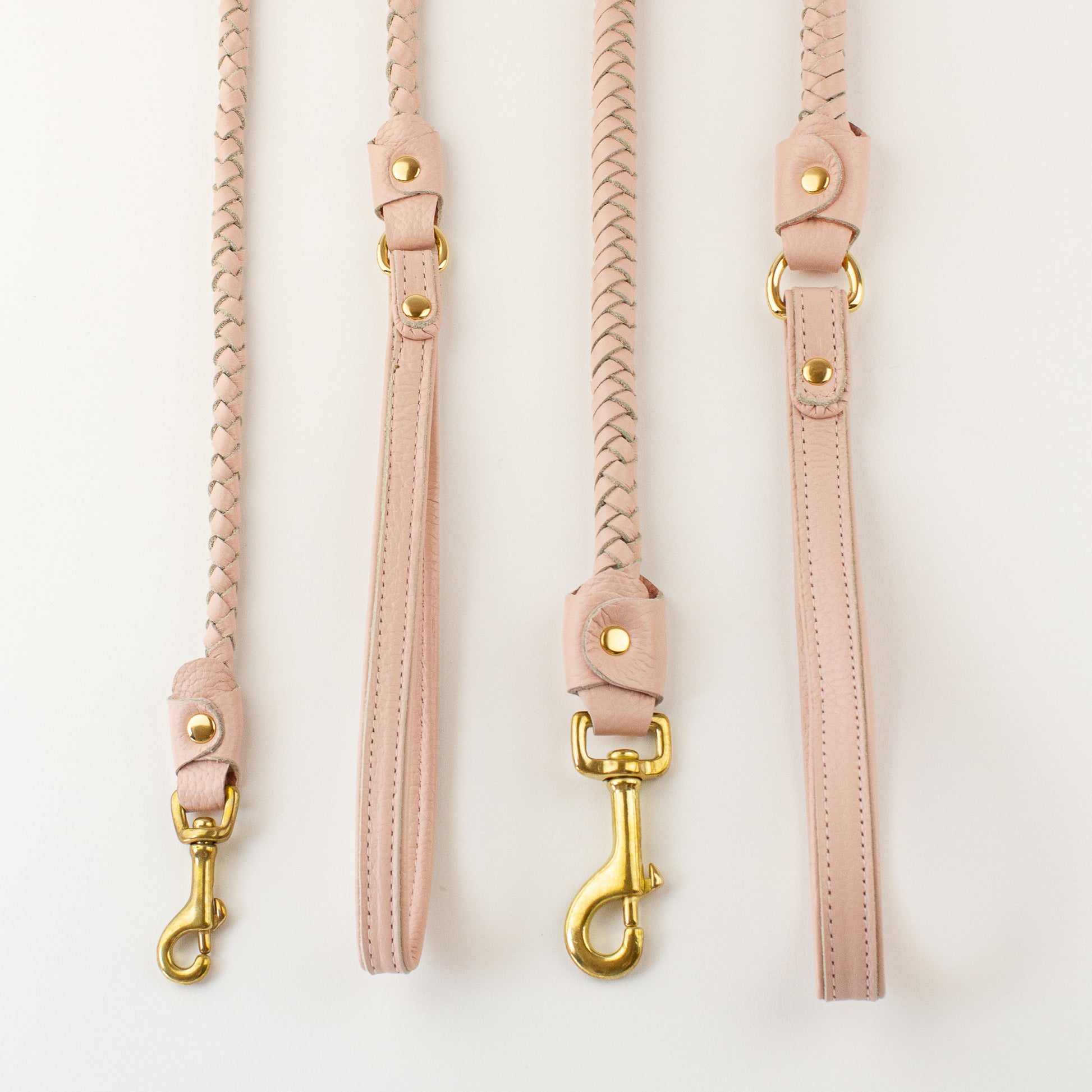 Pleated leather lead Willow Walks