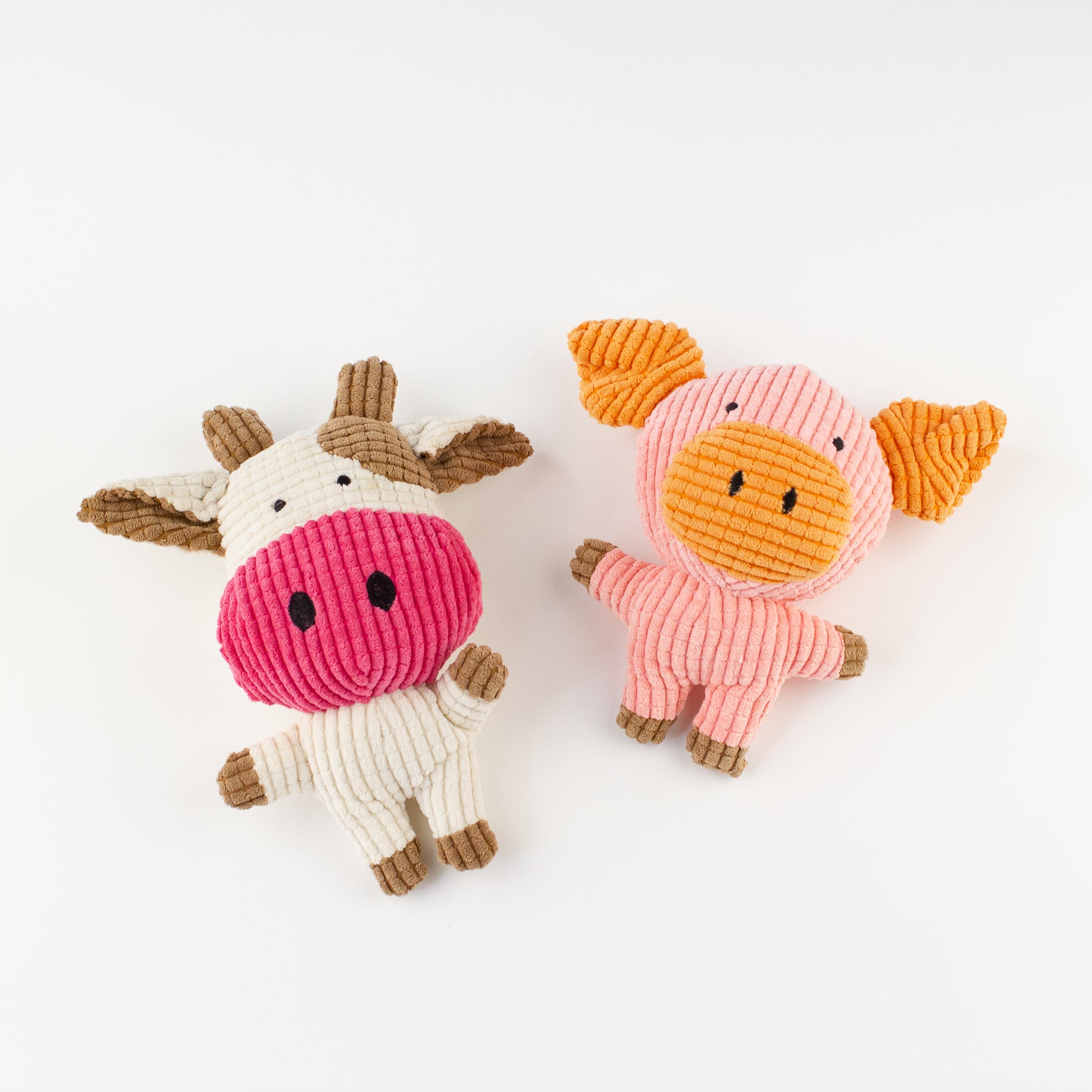 Dog toy pig and cow Willow Walks